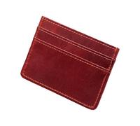 Tarjetero esencial de piel sintética con capacidad para múltiples tarjetas para viajes de negocios y desplazamientos, Burdeos, As the pic show