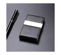 Tarjetero Estuche for tarjetas de visita Cuero de gran capacidad Titular de la tarjeta de visita Titular de la tarjeta portátil for damas de los hombres Titular de la tarjeta bancaria Titular de la ta