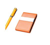 Tarjetero Estuche for tarjetas de visita Cuero de gran capacidad Titular de la tarjeta de visita Titular de la tarjeta portátil for damas de los hombres Titular de la tarjeta bancaria Titular de la ta
