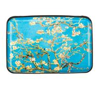 Tarjetero Kaabao peque o con bloqueo RFID, billetera de negocios de metal, delgada, mini, de aluminio, estuche r gido para mujeres y hombres, reg