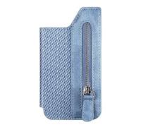 Tarjetero magnético para teléfono, bolsillo plegable para tarjetas de crédito, cartera plegable con múltiples ranuras con cremallera, práctica de agarre para el hogar, viajes, escuela, oficina