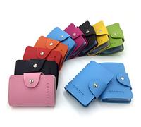 Tarjetero Mujer Hombre Tarjeteros para Mujer Hombre 24 Tarjetas (Azul)