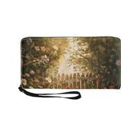 Tarjetero Mujer Planta Amarilla Animal Piel Billetera Bolso Mujer Monedero Carteira Multiple Slots Compartments Cartera Bolsa Pequeña Wallet with Zipper Carteras Grande Cartera 11x20cm/1 Pieza