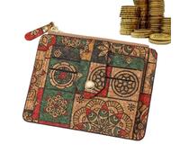 Tarjetero Mujer,Tarjetero Mujer | Cartera Vintage para Mujer con Tarjetero de crédito | Carteras Pequeñas para Mujer, Tarjetero Delgado Marrón para Licencia de Conducir, Tarjetas de Identificación