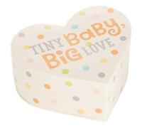 Tarjetero o monedero de Hallmark: Caja con forma de coraz n ""Tiny Baby Big Love""
