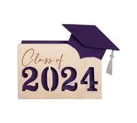 Tarjetero para Graduado,Tarjetero de Graduado,Portatarjetas de madera de graduación | Sobre de graduación para estudiantes de último año, tarjetero, estuche para múltiples tarjetas para la universidad