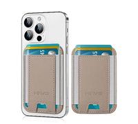 Tarjetero para teléfono, cartera de cuero de alta calidad, adhesivo fuerte, soporte para tarjetas de crédito para teléfono compatible con iPhone, Samsung y la mayoría de smartphones, capacidad para 7