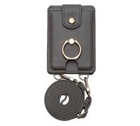 Tarjetero para teléfono móvil - Funda compacta tipo cartera con asa para anillo, bolsillo trasero adhesivo | Almacenamiento seguro y ligero mejora la accesibilidad para las tarjetas porta smartphone
