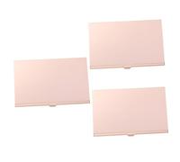 tarjeteros, tarjeteros metálicos de bolsillo, Caja de almacenamiento profesional for tarjetas de presentación, 3 unidades, tarjetero de metal, organizador elegante