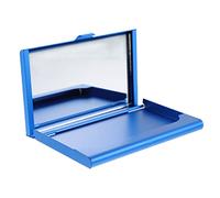 tarjeteros, tarjeteros metálicos de bolsillo, Estuche for tarjetas de visita con espejo for naipes