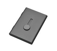 tarjeteros, tarjeteros metálicos de bolsillo, Estuche metálico for tarjetas de visita, ultrafino, for tarjetas bancarias y de membresía(Grey)