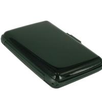 tarjeteros, tarjeteros metálicos de bolsillo, Tarjetero de aleación de aluminio for hombre(Black)