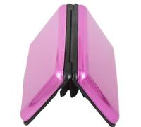 tarjeteros, tarjeteros metálicos de bolsillo, Tarjetero de aleación de aluminio for hombre(Pink)