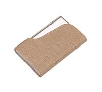 tarjeteros, tarjeteros metálicos de bolsillo, Tarjetero de lujo for hombre, tarjetero de aleación de aluminio for tarjetas de identificación.(Brown)
