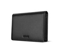 Tarjeteros Titular de la tarjeta de visita multifuncional y de gran capacidad, estuche de tarjeta de visita, cartulina de cuero de la PU Caja de tarjeta de tarjeta Universal Titular de la tarjeta Tarj