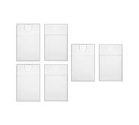 Tarjeteros Transparentes Para Tarjetas De Visita Estuche Ligero Con Nombre Para Empresas Y Viajes (63x98mm) Organizador Profesional 6 Uds.