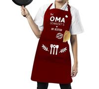 Tarklanda Delantal de Cocina Abuela, Delantal de Cocinero con Bolsillos, Regalos Originales para Cumpleaños Navidad Día de la Madre