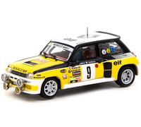 Tarmac Works 5 Turbo #9 Jean Ragnotti - Jean-Marc Andrie Ganador del Rally Monte Carlo (1981) "Hobby64 Series 1/64 Diecast Model T64-TL060-81MCR09