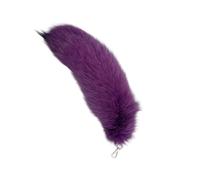 (taro purple) Stylish Bag Pendant Animal Tail Shape Phone Case Adornment Fashion Keychain Soft Unisex Keyrings Colorful Key Pendants taro purple