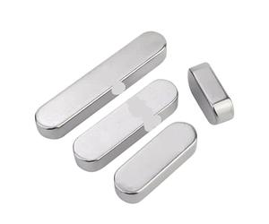 TARONIX 1-10 Uds. Llave de pluma de punta redonda llaves de eje de transmisión paralelo 304 Acero inoxidable cuadrado Rectangular tipo L = 8-120mm(5pcs,M8x7x14)