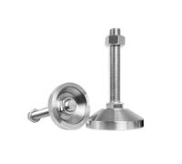 TARONIX FurnitureLevellers - Pies ajustables M6/8/10/12/16/20 304 de acero inoxidable 304 para máquina mecánica, tornillo de fijación de pie 30 ~ 60 mm (D40 x M10 x 100)