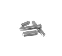 TARONIX Llaves paralelas cuadradas M3 M4 M5 M6 Llave plana de esquina redonda tipo GB1096A, pasador material cuadrado, cabeza de barra de llave, acero inoxidable 304(M4x4mmx28mm 6pcs)