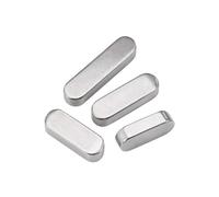 TARONIX Llaves paralelas cuadradas M3 M4 M5 M6 M8 M10 M12 M14 M16 304 Acero inoxidable A2 Llave paralela Eje de transmisión de extremo redondo Pasador(3x3x25mm 10PCS)