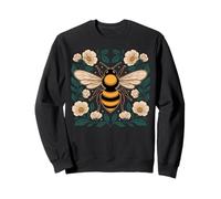 Tarot Abeja Floral Cottagecore Estética Naturaleza Mística Sudadera