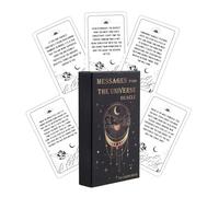 Tarot Adivinación Deck, juego de tablero de adivinación, 3.9 x 2.36 pulgadas, herramienta ilustrada de 54 cartas de predicción del destino, excelente para reuniones de fiesta, eventos de vacaciones