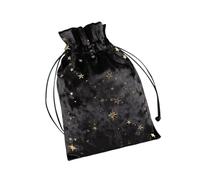Tarot Bag - Bolsa de terciopelo con cordón, bolsa de terciopelo para tarjetas de Oráculo, bolsa multifuncional para joyas de tarot y dados, para Navidad, Negro , ver descripción, Ver descripción