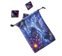 Tarot Bag Cute Gothic Vintage Deck | Bolsa de tarot de terciopelo para principiantes, niños, aprendizaje, adivinación, fortuna, Halloween, amor, jugar, maquillaje