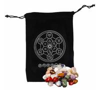 Tarot bolsa de joyería misterioso tema mágico negro - Bolsas de cartas de tarot para tarjetas de juego de mesa de adivinación de brujas, bolsa de accesorios de cartas de tarot, Sección C, Refer to
