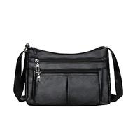 Tarot Bolsos Casual Moda de cuero versátil Retro Bolso de hombro Bolsos de hombro Mujer Pequeño Tela, Negro , Talla única