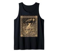 Tarot Cacatúa Celestial Carta Zodiaco Dark Academia Camiseta sin Mangas