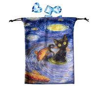 Tarot Card Bag - Almacenamiento con cordón, Portatarjetas | Bolsa de Terciopelo de 13x18cm, Oracle Sack, Mística Charm Caso, Regalo Para Entusiastas, Guardián de los Dados Seguro, Tarot Mágico Satchel