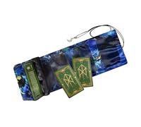Tarot Card Bag - Fate Advination Deck Pouch, Oracle Organizer, Protective Carrying Feature for Beginners Enthusiasts Players Collectors Students Hobbyists Meditation Travel Pares, Deck Storage