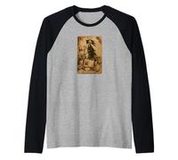 Tarot Card Death Scrapbook Design Camiseta Manga Raglan