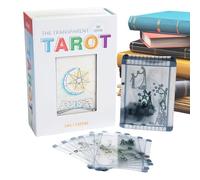 Tarot Card Deck, Clear Learning Set, Guide Beginners, 18 x 12,7 x 3,8 cm, and Experts, Portable Adivination Cards for Spreads Ideal Journaling, Games, Holiday, Spiritual Practice