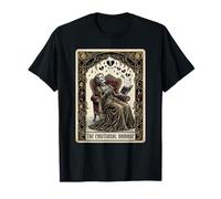 Tarot Card El Daño Emocional Esqueleto Libro Romantasy Camiseta