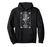 Tarot Card El Lector Bookish Astrología Esqueleto Sudadera con Capucha