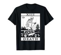Tarot Card Gothic Halloween Oculto Tarot Death Card Camiseta