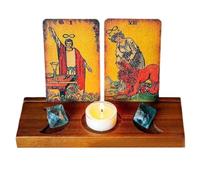 Tarot Card Holder | Meditation Candle Card Holders with Moon Phase Design