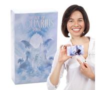Tarot Card Oracle Deck, Mysterious Tarot Decks, Adorable Portable 78 Full-English, Adivination Cards Set for Daily Desk Readings, Psychological Insight and Spiritual Discovery