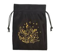 Tarot Card Pouch - Bolsa de Almacenamiento de joyería con cordón, Dados de Tarot multifuncionales | 5.12x7.09 Pulgadas Bolsas de joyería Hechas a Mano Tarjetas de oráculo, Titular de la Tarjeta