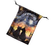 Tarot Card Pouch - de Terciopelo de 13 x 18 cm, Suave Forro Interior, Cierre Seguro, Ligero y Duradero | Oracle Deck Storage, Dice Holding, Jewelry Carrying, Travel For Tarot Enthusiast, F