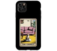 Tarot Card The Chariot Cat Robot Aspirador Divertido Gato Carcasa para iPhone 11 Pro MAX