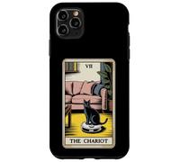 Tarot Card The Chariot Cat Robot Aspirador Divertido Gato Carcasa para iPhone 11 Pro MAX