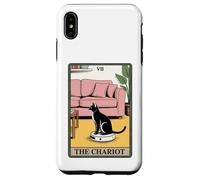 Tarot Card The Chariot Cat Robot Aspirador Divertido Gato Carcasa para iPhone XS MAX
