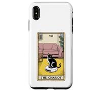Tarot Card The Chariot Cat Robot Aspirador Divertido Gato Carcasa para iPhone XS MAX