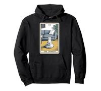 Tarot Card The Chariot Cat Robot Aspirador Divertido Gato Sudadera con Capucha
